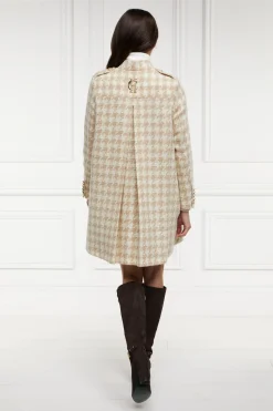 Holland Cooper Gifts For Her|Capes-Highbury Cape Coat Camel Houndstooth