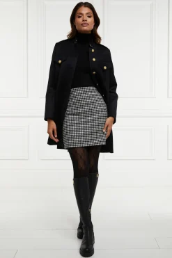 Holland Cooper Capes|Coats-Highbury Cape Coat Black Twill