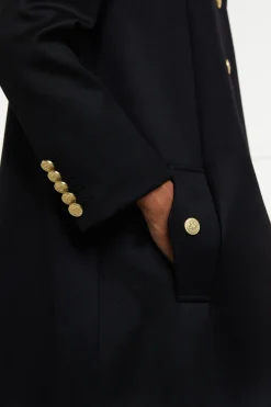 Holland Cooper Capes|Coats-Highbury Cape Coat Black Twill
