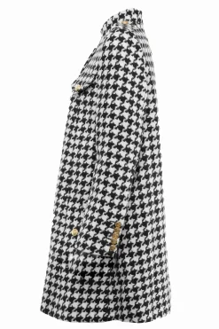 Holland Cooper Capes|Coats-Highbury Cape Coat Large Scale Houndstooth