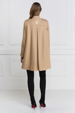 Holland Cooper In Stock Tailoring|Capes-Highbury Cape Coat Camel