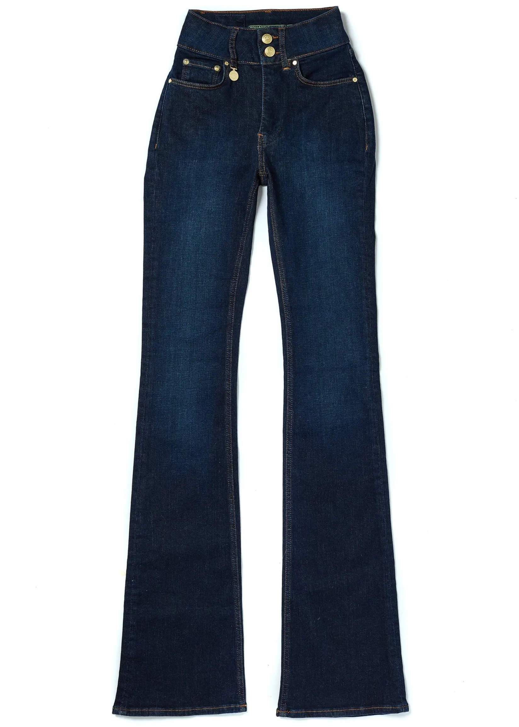 Holland Cooper Gifts For Her|Jeans-High Rise Flared Jean Deep Indigo
