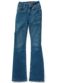 Holland Cooper Jeans|Wardrobe Staples-High Rise Flared Jean Denim