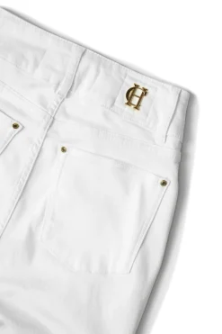 Holland Cooper Jeans-High Rise Flared Jean White
