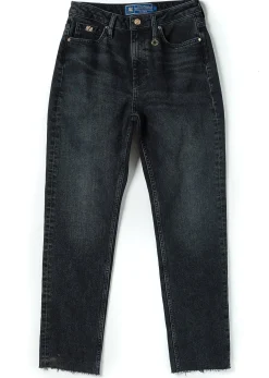 Holland Cooper Jeans|Wardrobe Staples-High Rise Slim Jean Washed Black