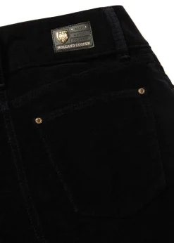 Holland Cooper The Date Night Edit|The Date Night Edit-High Rise Velvet Flare Black