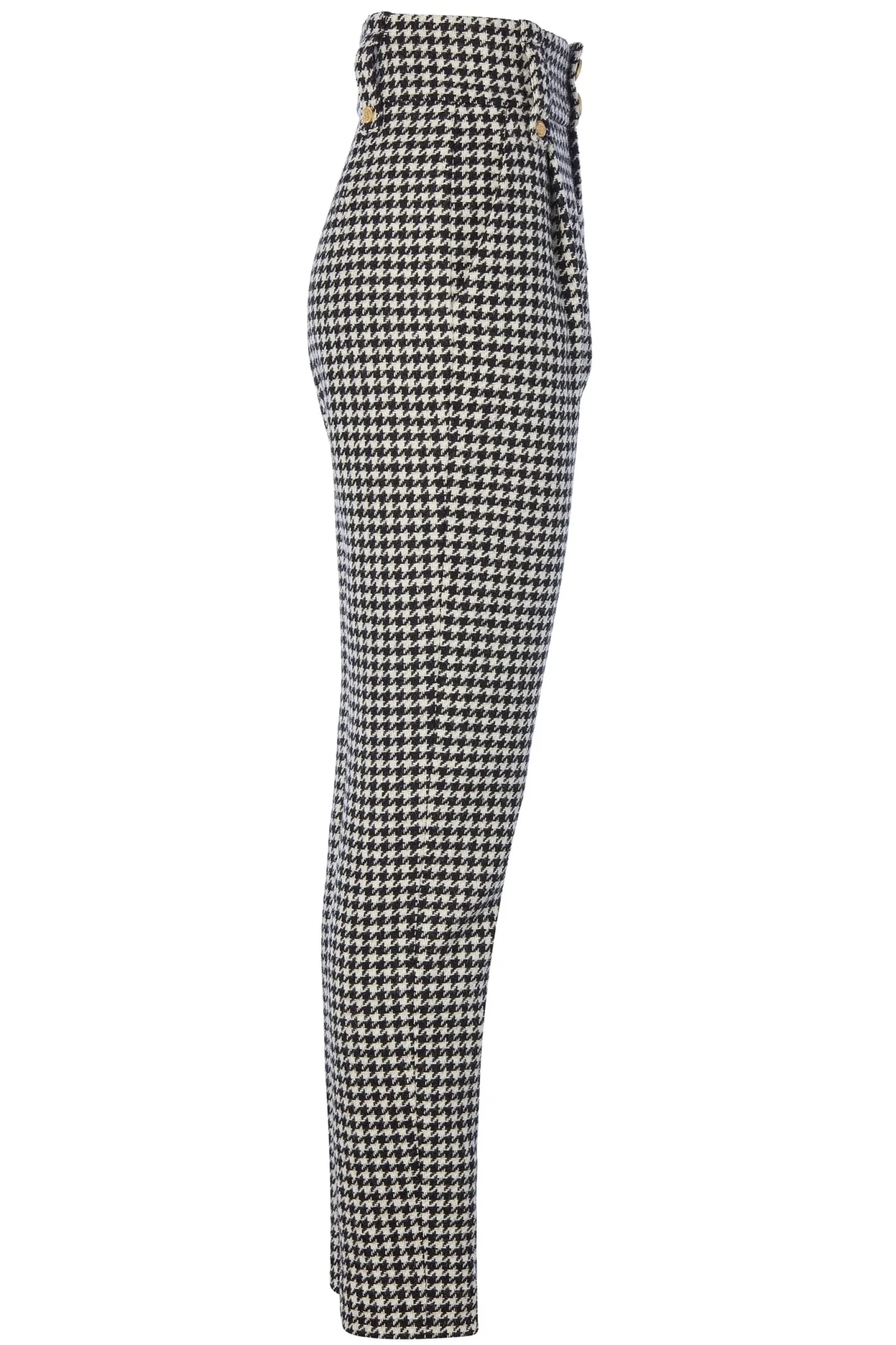 Holland Cooper Trousers-High Waisted Peg Trouser Houndstooth