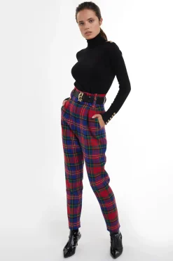 Holland Cooper Trousers|In Stock Tailoring-High Waisted Peg Trouser Macpherson