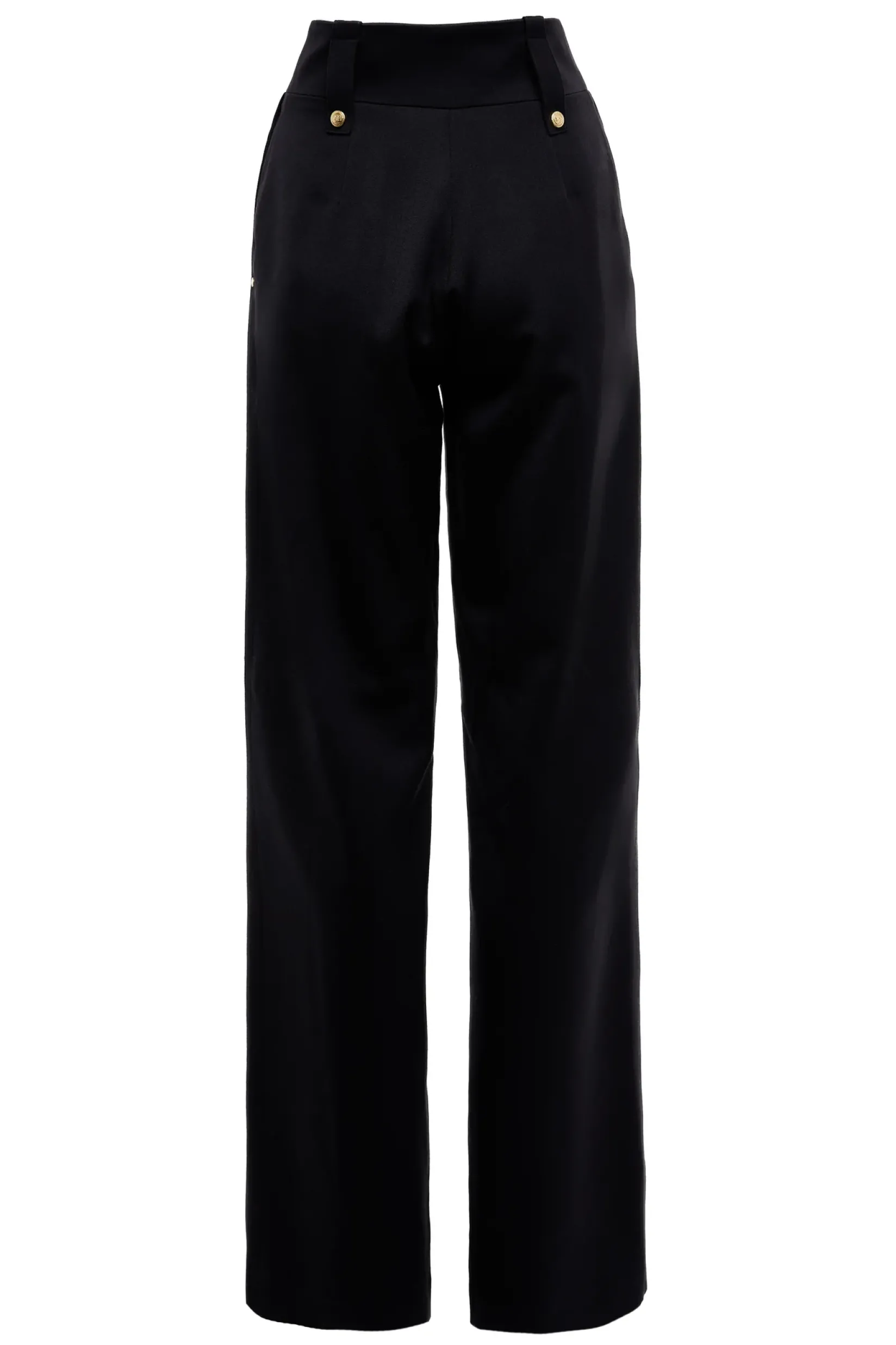 Holland Cooper Gifts For Her|Trousers-High Waisted Straight Trouser Black Barathea