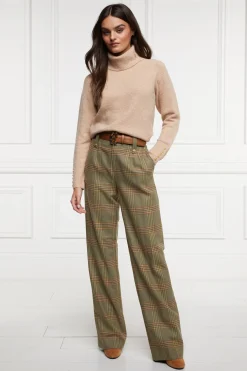 Holland Cooper Trousers|In Stock Tailoring-High Waisted Straight Trouser Leveret
