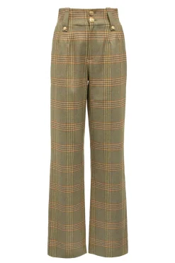 Holland Cooper Trousers|In Stock Tailoring-High Waisted Straight Trouser Leveret