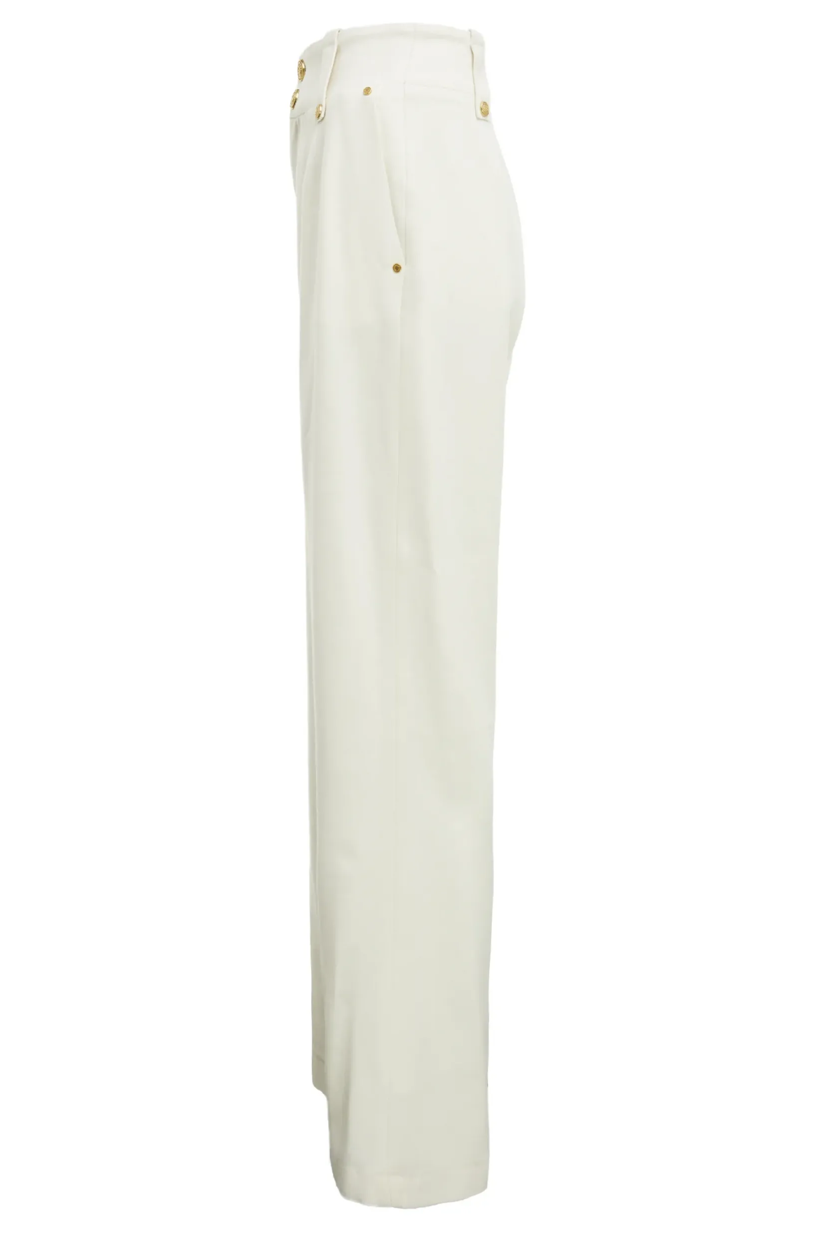 Holland Cooper Trousers|Workwear Wardrobe-High Waisted Straight Trouser Ivory