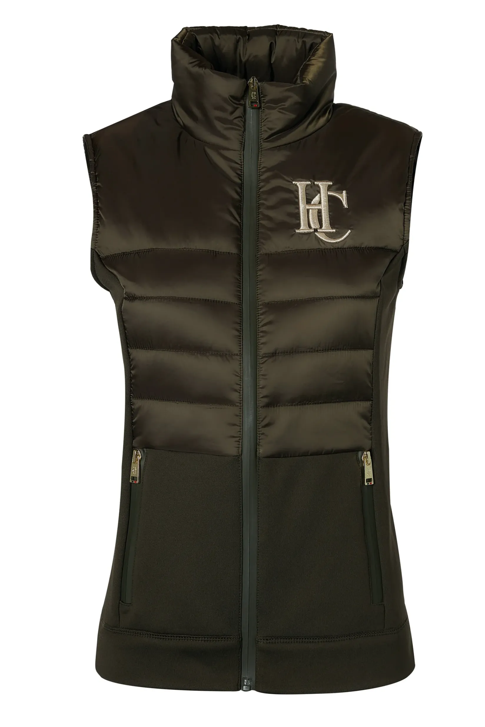 Holland Cooper Gilets|Shop By Product-Hybrid Gilet Khaki
