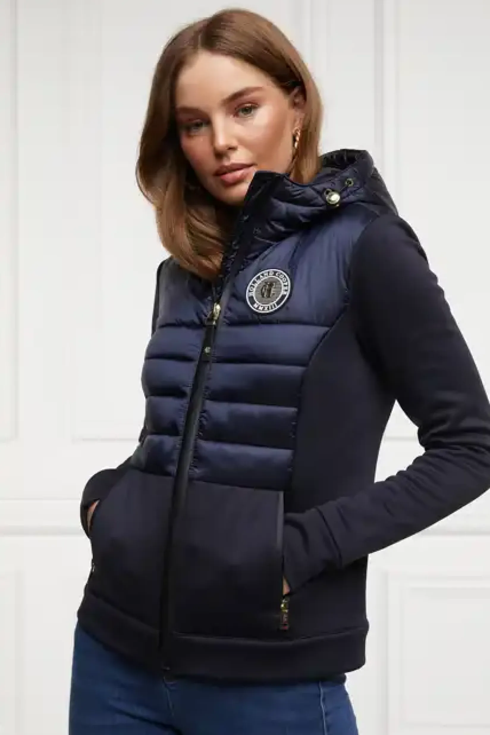 Holland Cooper Jackets|Shop By Product-Hybrid Shell Jacket Ink Navy