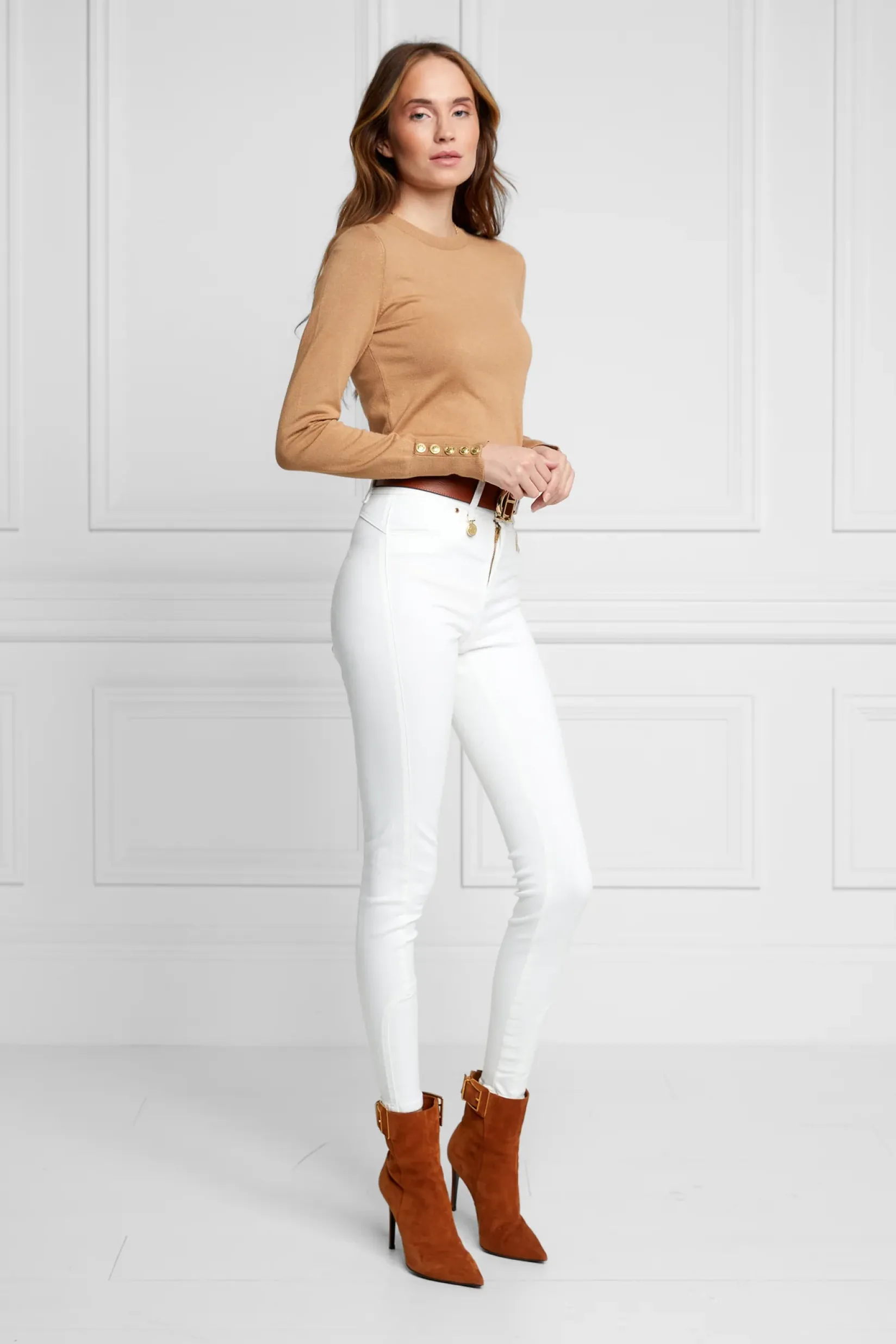 Holland Cooper Jeans|Seasonal Inspiration-Jodhpur Jean Optic White