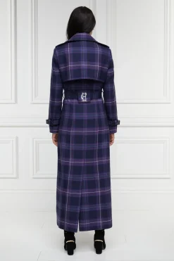 Holland Cooper Trench Coats|Coats-Jubilee Full Length Marlborough Trench Jubilee Tartan