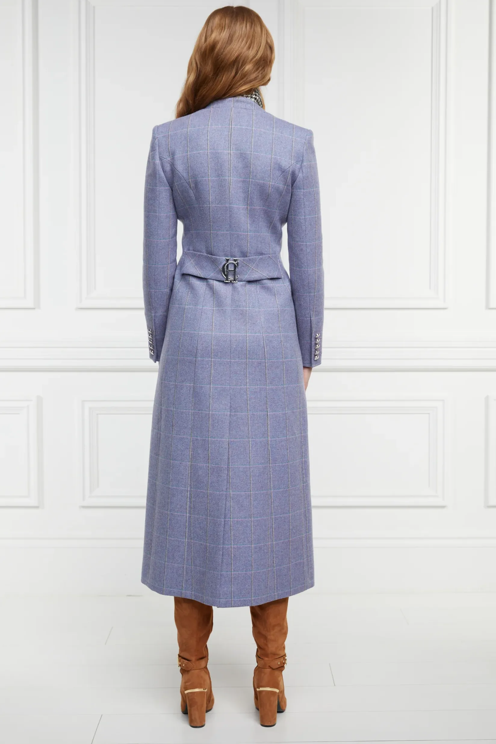 Holland Cooper Coats-Jubilee Longline Regency Coat Lavender