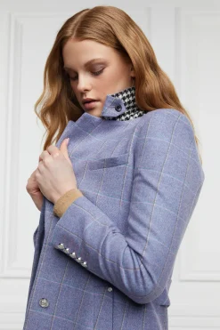 Holland Cooper Coats-Jubilee Longline Regency Coat Lavender