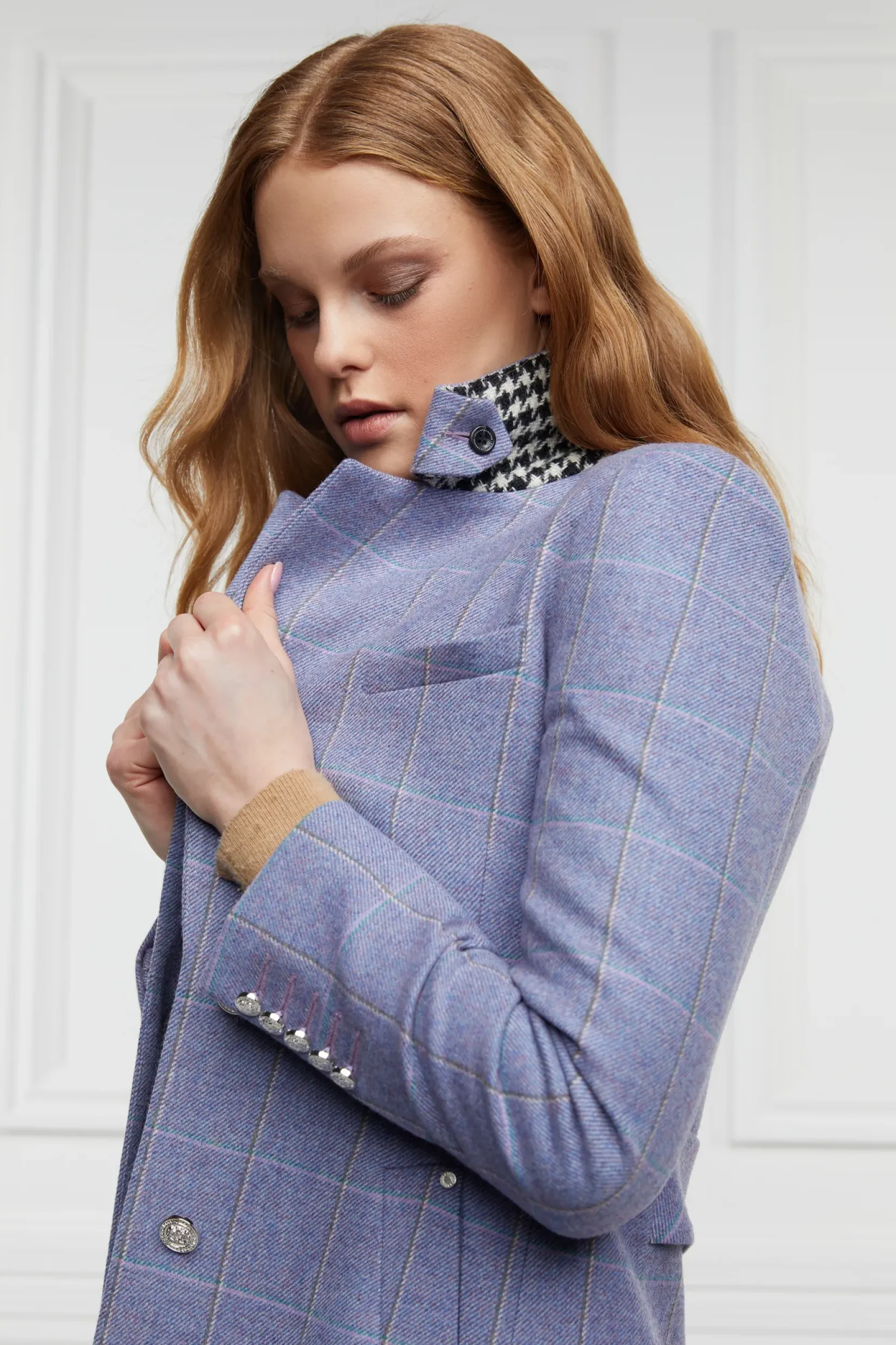 Holland Cooper Coats-Jubilee Longline Regency Coat Lavender