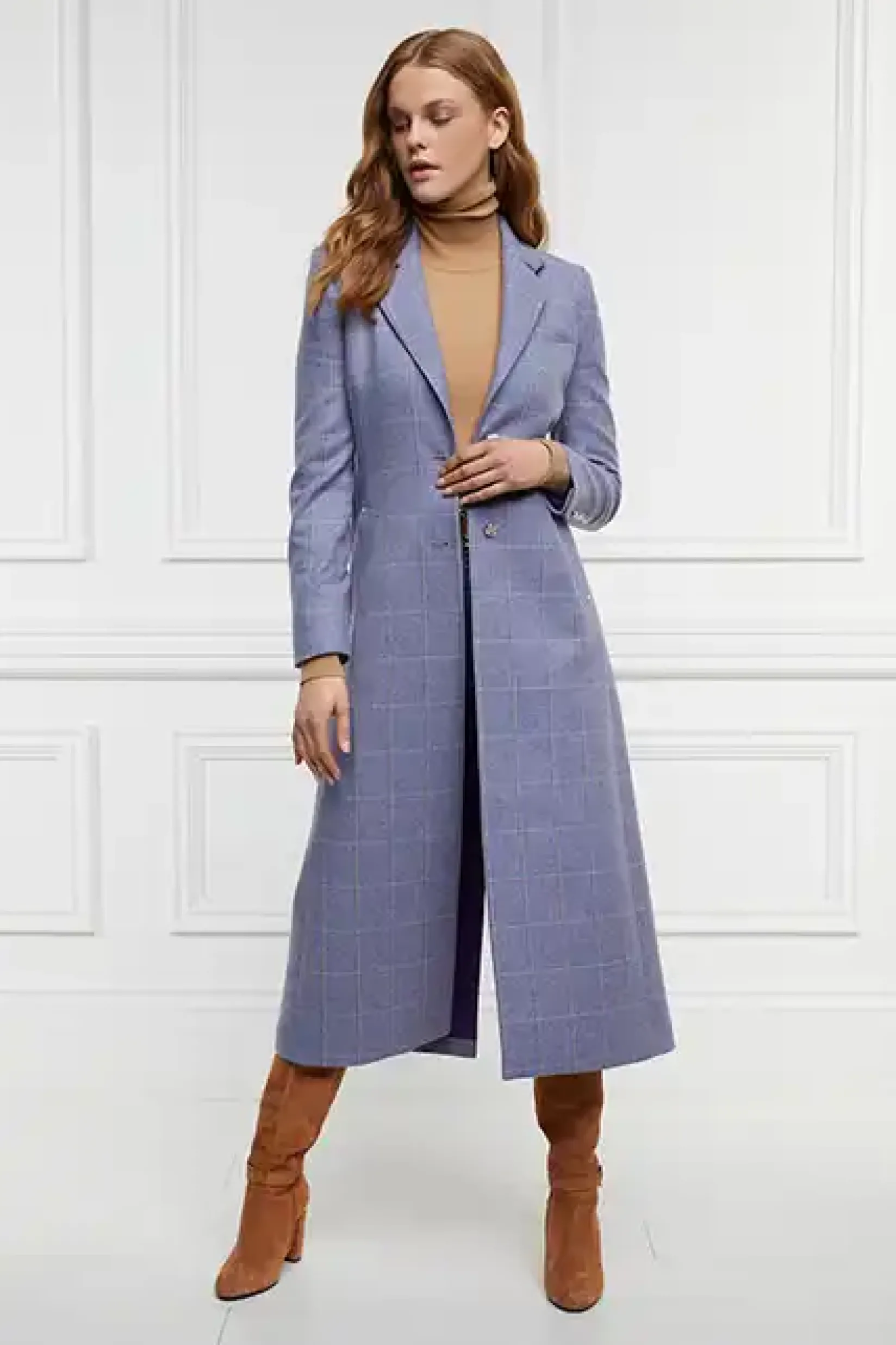 Holland Cooper Coats-Jubilee Longline Regency Coat Lavender