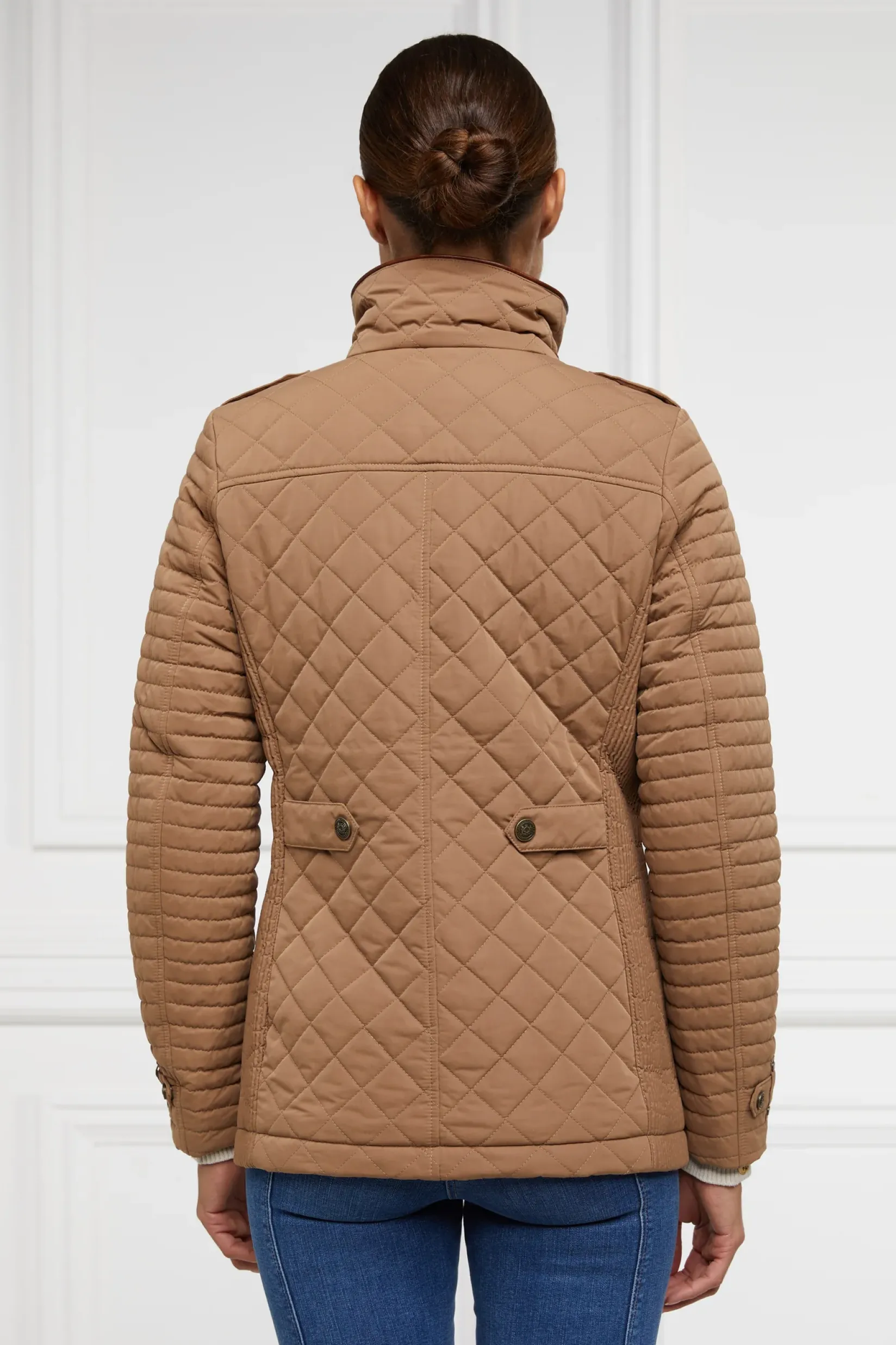 Holland Cooper Jackets|Shop By Product-Juliana Quilted Jacket Coffee