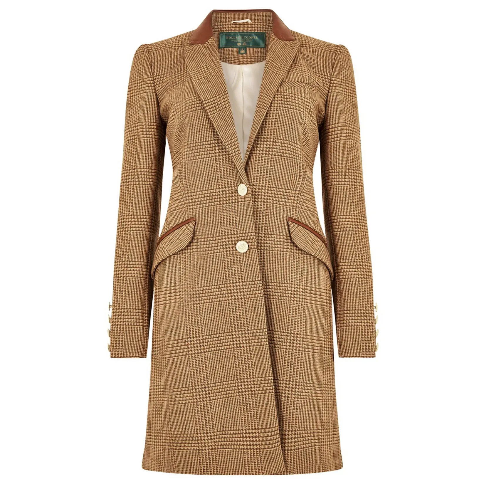 Holland Cooper In Stock Tailoring|Coats-Kempton Coat Tawny