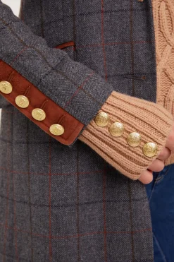 Holland Cooper Coats|Country Collection-Kempton Coat Mid Blue Check