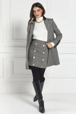 Holland Cooper Coats-Kempton Coat Houndstooth