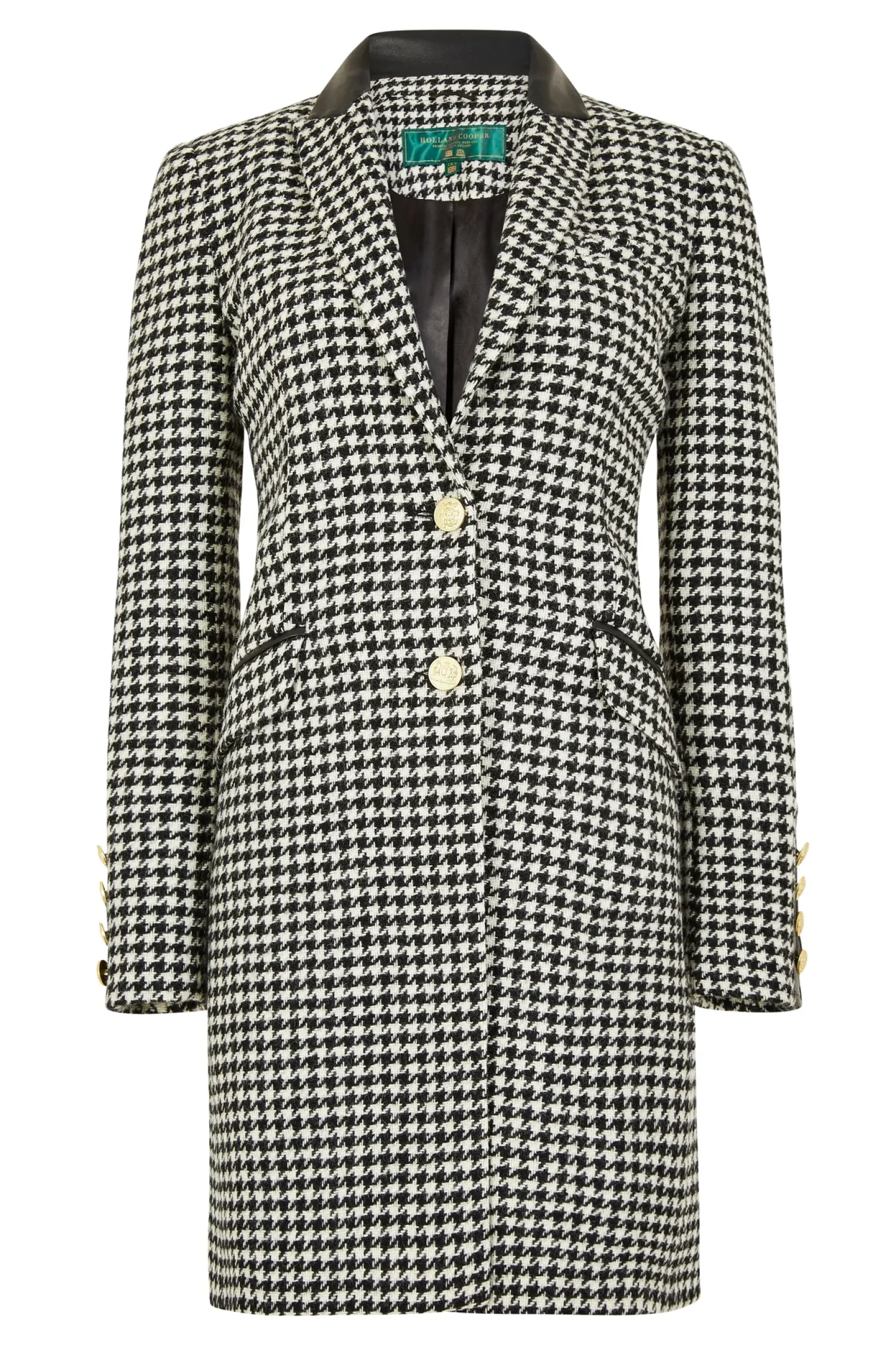 Holland Cooper Coats-Kempton Coat Houndstooth