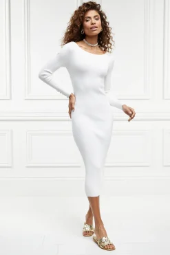 Holland Cooper Dresses-Kensington Backless Dress Natural