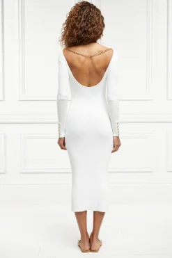 Holland Cooper Dresses-Kensington Backless Dress Natural