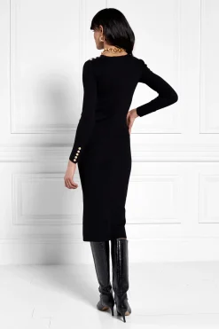 Holland Cooper Dresses|Knitwear-Kensington V-Neck Midi Dress