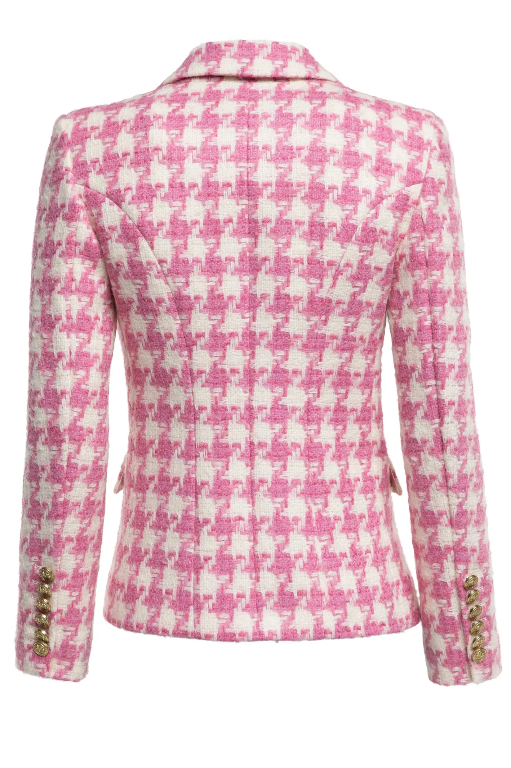 Holland Cooper Gifts For Her|Blazers-Knightsbridge Blazer Pink Large Scale Houndstooth