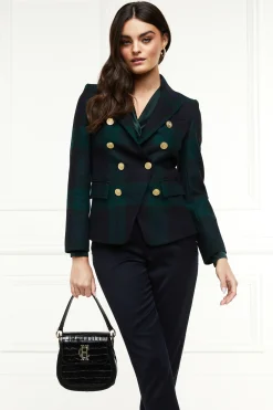 Holland Cooper Blazers|Jackets-Knightsbridge Blazer Blackwatch