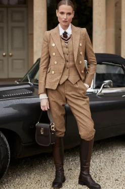 Holland Cooper Blazers|Jackets-Knightsbridge Blazer Tawny