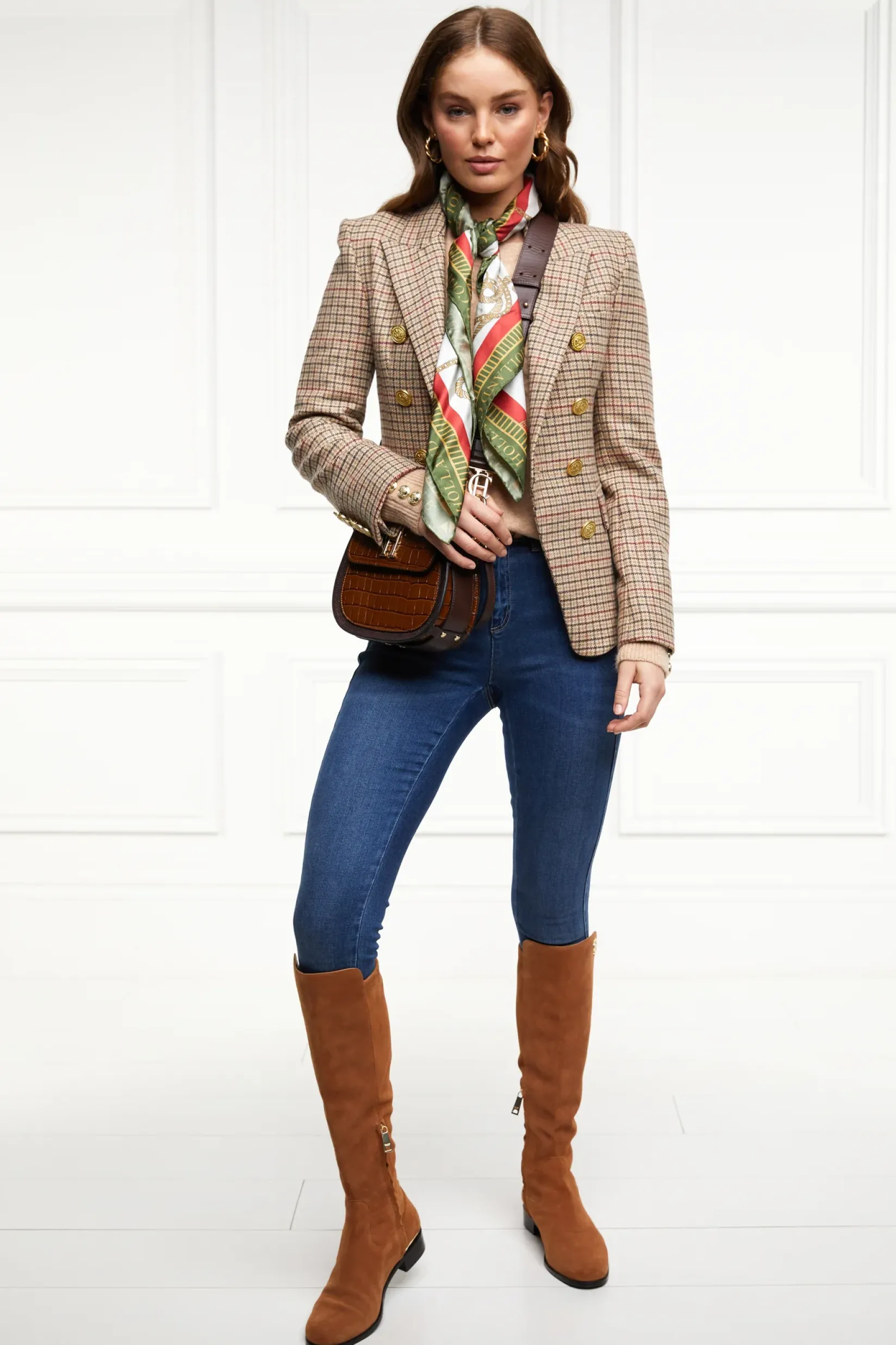 Holland Cooper Blazers|Jackets-Knightsbridge Blazer Charlton Tweed