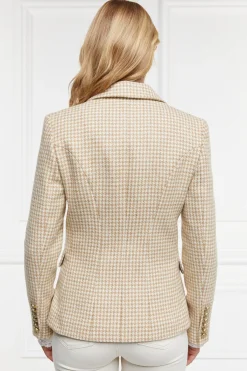 Holland Cooper Blazers|Back In Stock-Knightsbridge Blazer Camel Puppy Tooth