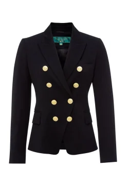 Holland Cooper Blazers|Jackets-Knightsbridge Blazer Navy Barathea