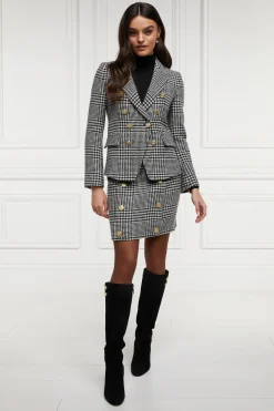 Holland Cooper Blazers|Jackets-Knightsbridge Blazer Large Scale Prince Of Wales Mono