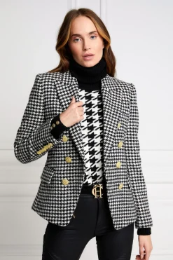 Holland Cooper Blazers|Jackets-Knightsbridge Blazer Houndstooth