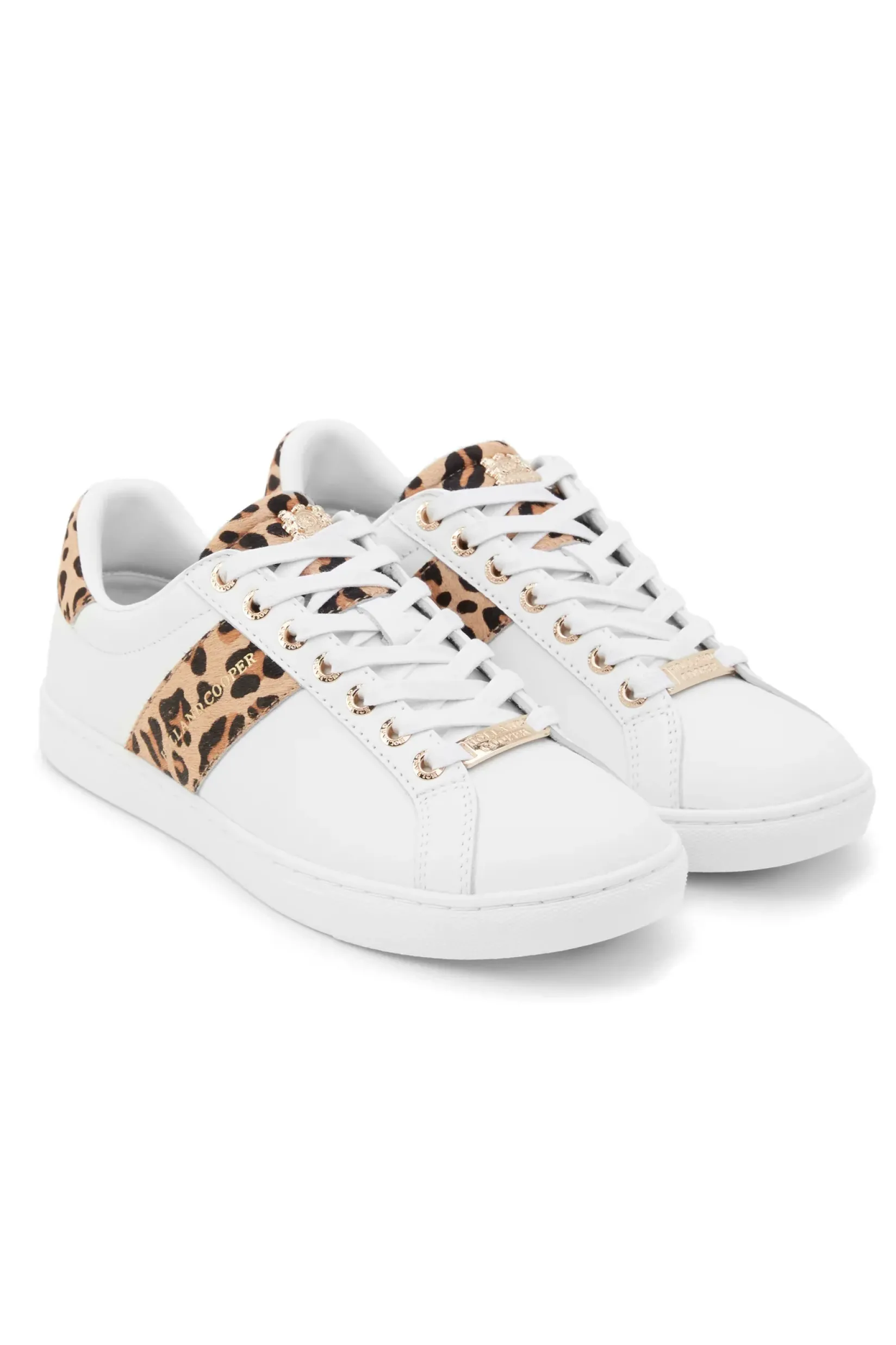 Holland Cooper Trainers|Footwear-Knightsbridge Court Trainer Leopard