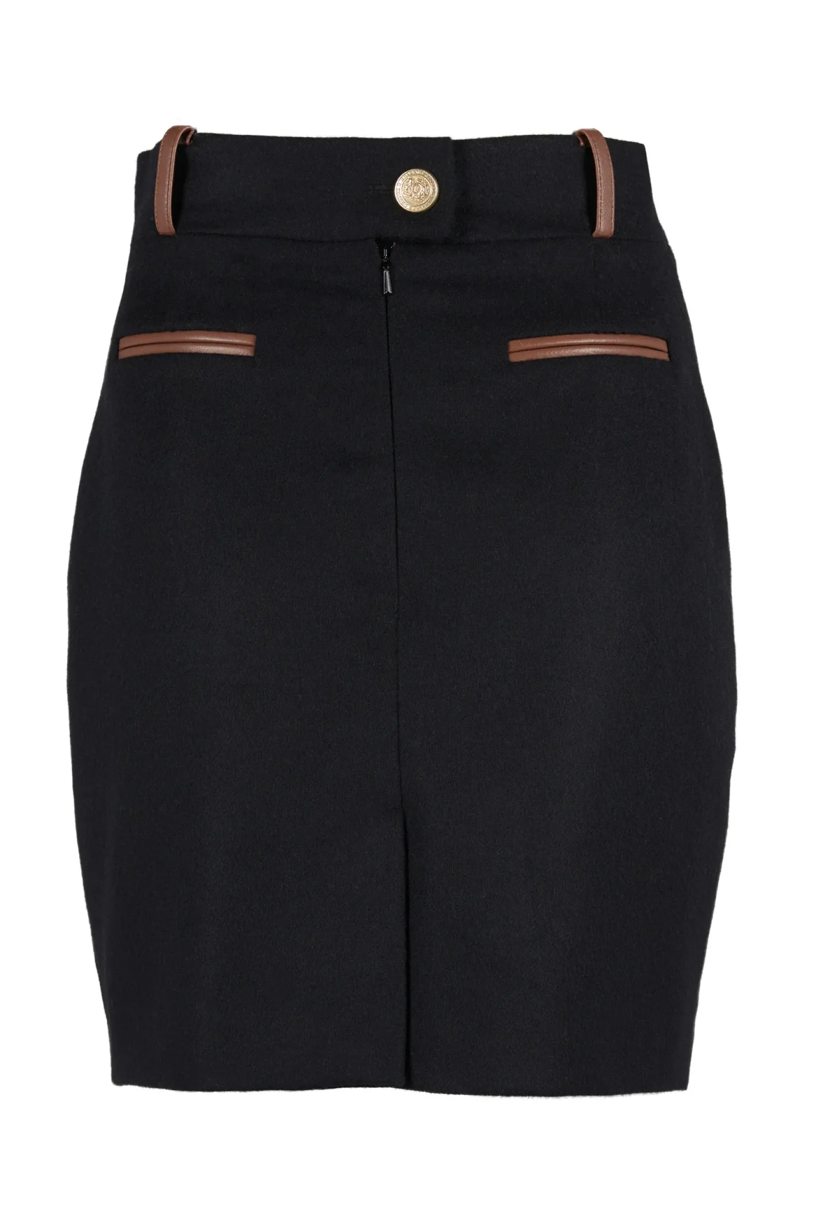 Holland Cooper Skirts|In Stock Tailoring-Knightsbridge Skirt Soft Black Tan