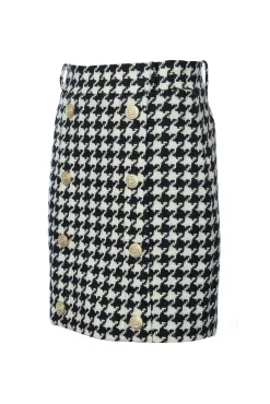 Holland Cooper Skirts-Knightsbridge Skirt Large Scale Houndstooth