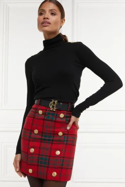 Holland Cooper Skirts|In Stock Tailoring-Knightsbridge Skirt Red Tartan
