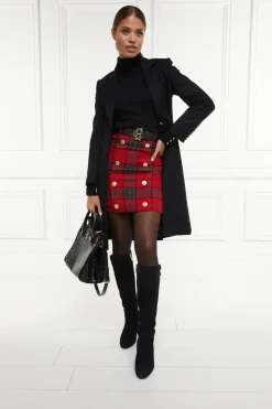 Holland Cooper Skirts|In Stock Tailoring-Knightsbridge Skirt Red Tartan