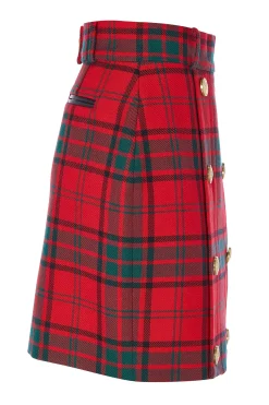 Holland Cooper Skirts|In Stock Tailoring-Knightsbridge Skirt Red Tartan