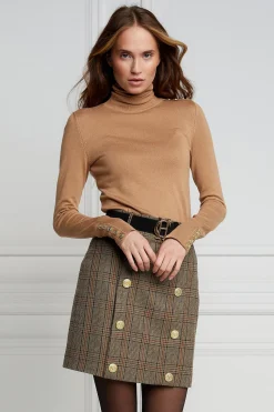 Holland Cooper Skirts-Knightsbridge Skirt Bourbon Tweed