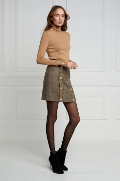 Holland Cooper Skirts-Knightsbridge Skirt Bourbon Tweed