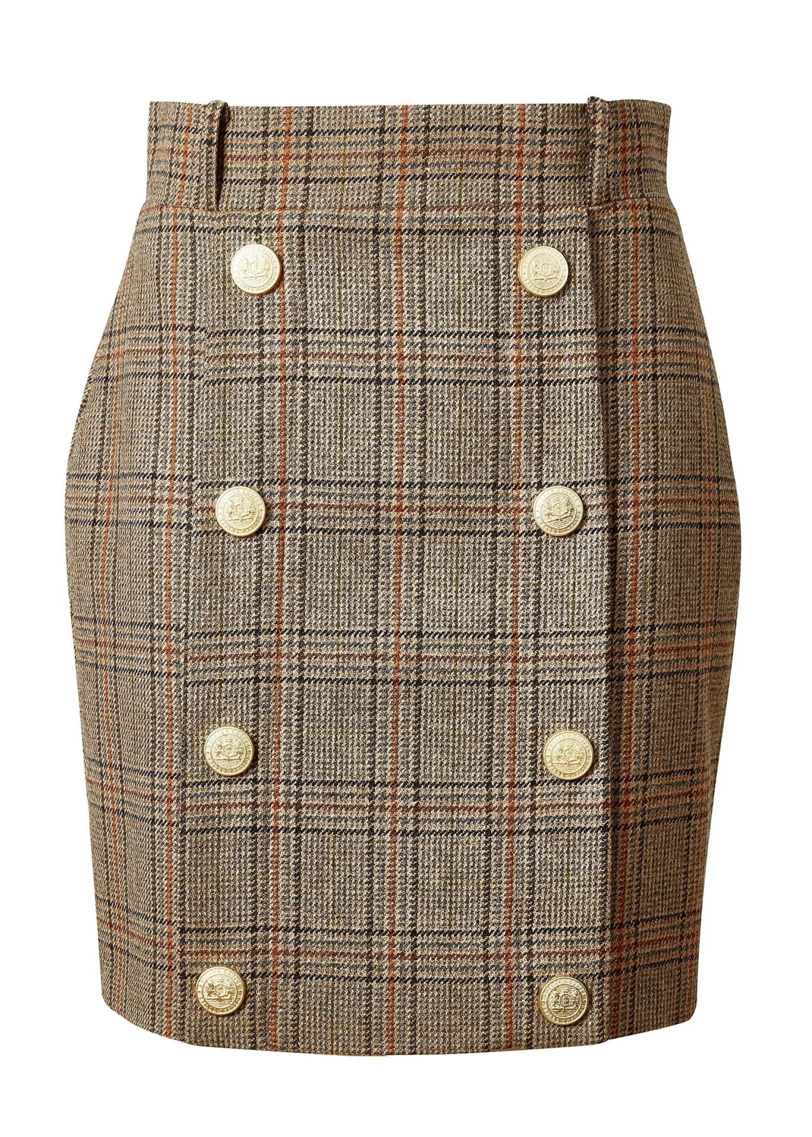 Holland Cooper Skirts-Knightsbridge Skirt Bourbon Tweed