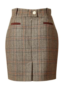 Holland Cooper Skirts-Knightsbridge Skirt Bourbon Tweed